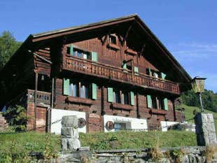 Das Chalet l'Hermitage im Sommer