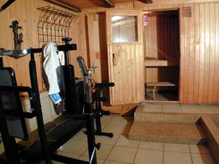 Die Sauna des Chalets l'Hermitage