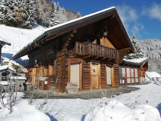 Das Chalet la Sagrada im Winter