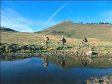 Mountain Biking oberhalb von Morgins
